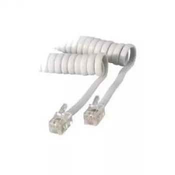 S/CONN 4m RJ10 Transparent White S/CONN 4m RJ10