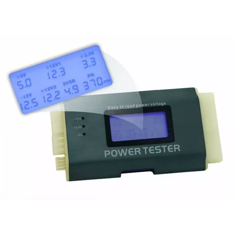 Battery Tester DeLOCK 18159 Black/White