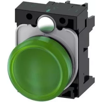 Siemens indicator light Flat Green 24 V/AC, 24 V/DC SIRIUS ACT 3SU1102-6AA40-1AA0 1 pc(s) (3SU1102-6AA40-1AA0)