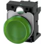 Siemens indicator light Flat Green 24 V/AC, 24 V/DC SIRIUS ACT 3SU1102-6AA40-1AA0 1 pc(s) (3SU1102-6AA40-1AA0)