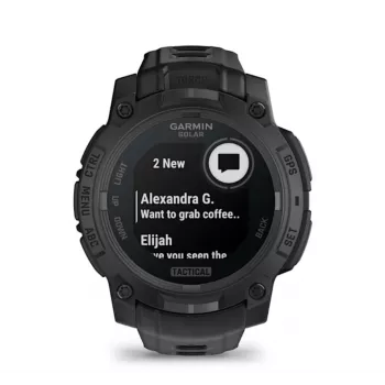 Smartwatch GARMIN Instinct 3 45mm Solar Tactical Edition Black — 45mm, solar charging, GPS, heart rate monitor