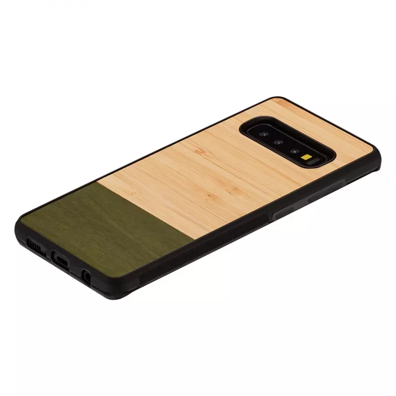 Smartphone case man and wood for Galaxy S10 — bamboo forest black