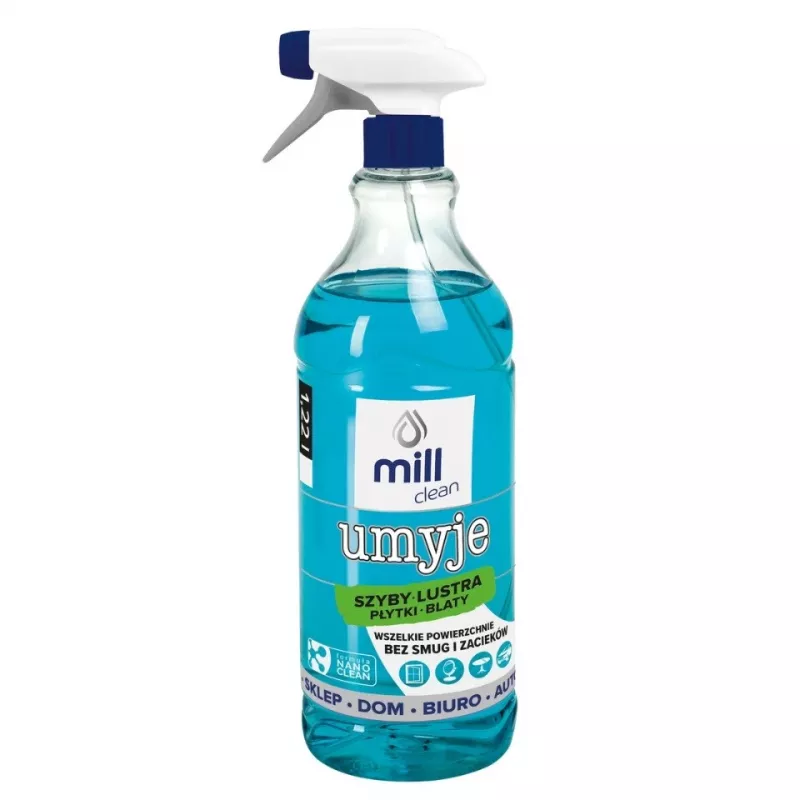 Glass and Tile Cleaner Mill CLEAN Umyje, 1.22 L, for windows, mirrors and ceramics