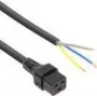 ACT Powercord C19 IEC Lock open end black 3 m 16 A 230 V