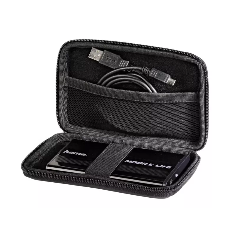 Hama 2.5 inch HDD Case, EVA, black EVA (Ethylene Vinyl Acetate)