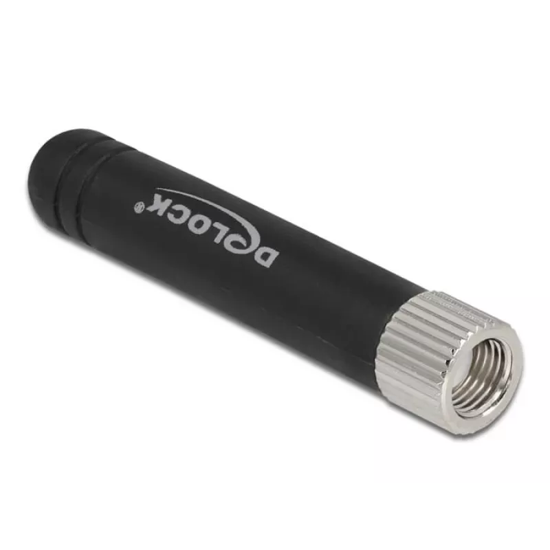 Delock WLAN 802.11 b/g/n antenna RP-SMA Plug 1,7 - 3,7 dBi black