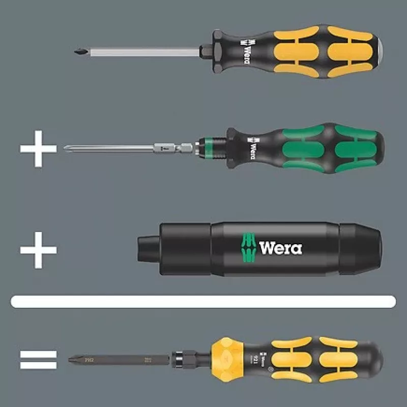 WERA impact screwdriver with bit set 18 pcs. Case