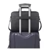 Laptop bag DEFENDER FIRM 26123 for 15.6 inch laptops, polyurethane, black, toploader, removable shoulder strap
