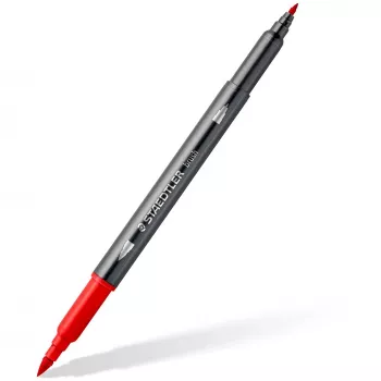 Felt Pen Staedtler 3001 C6-3 — 6 Colours, Fine Point, Bullet & Brush Tips