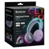 Wireless head-band headphones DEFENDER Freemotion B651 — binaural, closed acoustic, 20–20000 Hz, 105 dB, USB-C, AUX