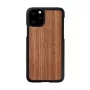 Smartphone case man and wood for iPhone 11 Pro — black walnut