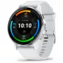 Smartwatch GARMIN Venu 3 — 1.4 inch AMOLED, 45 mm case, GPS, Wi‑Fi, 8 GB, Silver/White, silicone band