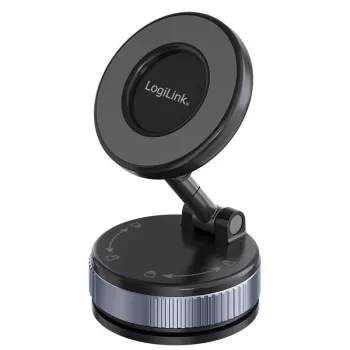 Magnetic smartphone hole r with vacuum suction
