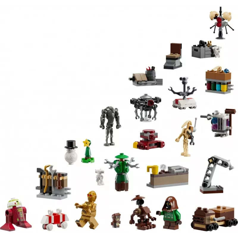 Construction toy LEGO Star Wars Advent Calendar 2025 — set 75418, seasonal buildable minifigures and models