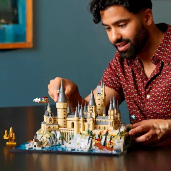 LEGO 76419 Harry Potter Hogwarts Castle and Grounds Big Set for Adults Including Iconic Locations: Great Hall Chamber of Secrets & More Valentine's