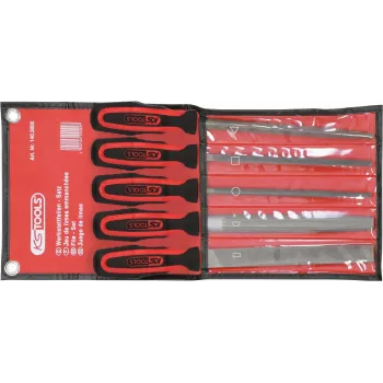 File Set ks tools 5-piece Model 140.3000 — metal files set, varied shapes and sizes