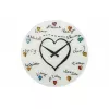 NeXtime klok 8030 Loving You, Ø43 cm, Wall, White/ Multi-color
