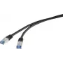 Renkforce RF-4673692 Network Cable Black 10 m Cat6a S/FTP (S-STP) (RF-4673692)