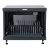 Rack shelf TECHLY 367652 cable organizer with 3M adhesive mounting, steel, 550×550×410 mm, black