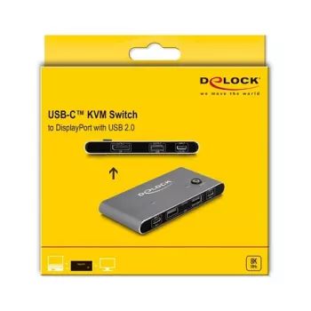 KVM switch DeLOCK 11487 USB 8K Ultra HD 144 Hz