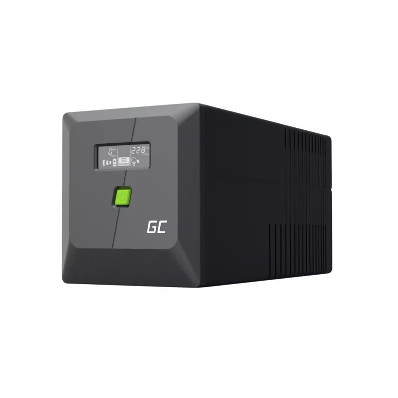 Uninterruptible Power Supply Green Cell UPSLP480 0.75 kVA (480 W) 4 AC outlets, 2×12 V 7 Ah VRLA, tower, AVR