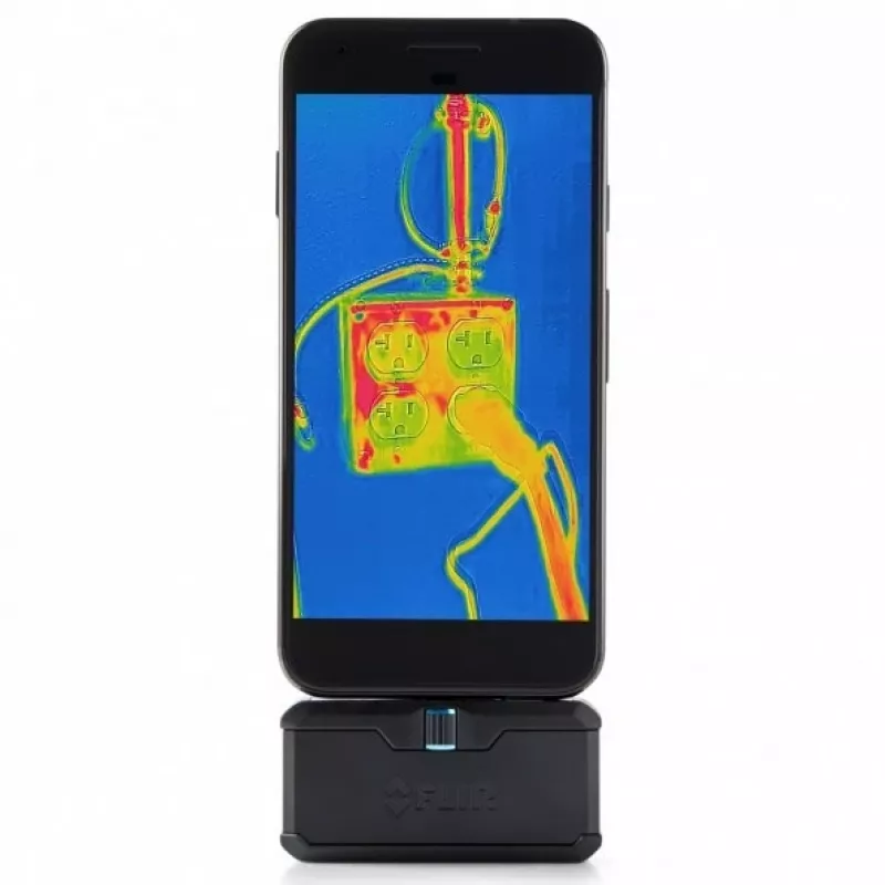 Thermal camera FLIR ONE Pro Android USB-C — FLIR, model FP3AC, 8.7 Hz, NETD 150 mK, 8–14 µm, fixed focus, USB-C