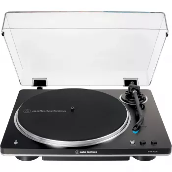 AT-LP70XBTBS, Turntable black/Silver, Integrated Phono Preamplifier, Bluetooth, fully automatic, belt drive