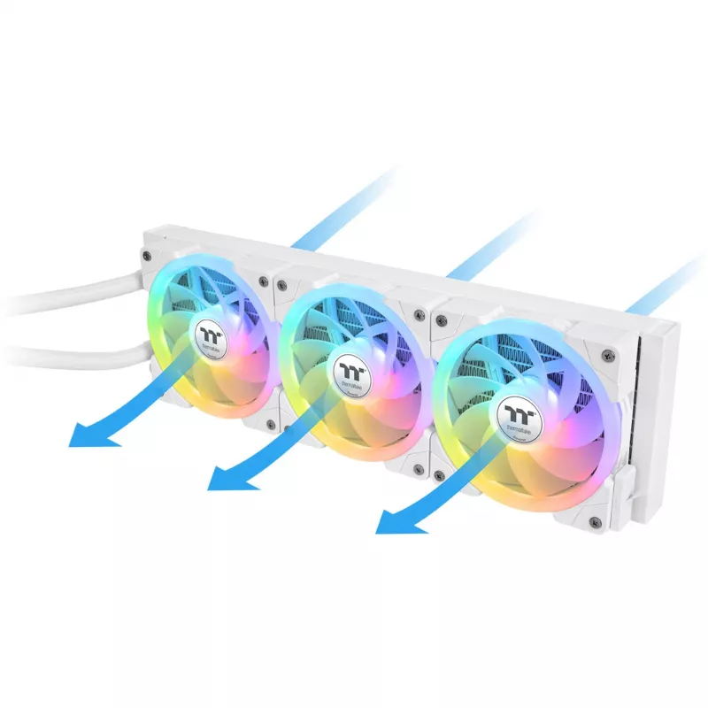 AIO liquid cooler THERMALTAKE MAGFloe 360 Ultra White 360mm radiator, 360mm, white