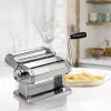 Manual pasta machine Maestro MR-1679 — stainless steel, manual noodle maker, disassemblable, parts replaceable
