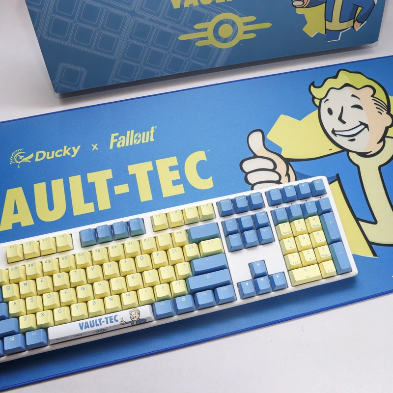 Ducky x Fallout Vault-Tec Limited Edition One 3 Gaming Keyboard + Mousepad - MX-Silent-Red (US)