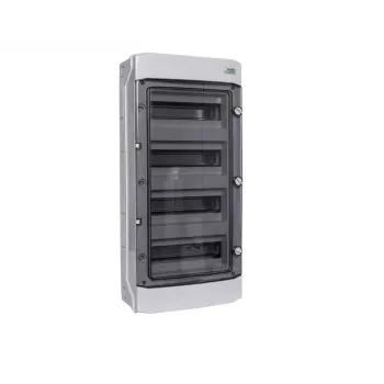 Surface-mounted installation enclosure, plastic, IP65, 4th row, 12 modules, 1500V DC