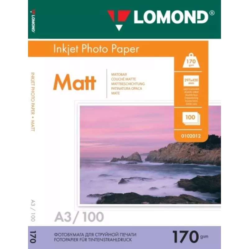 Inkjet photo paper Lomond 0102012 A3 170 g/m² double-sided