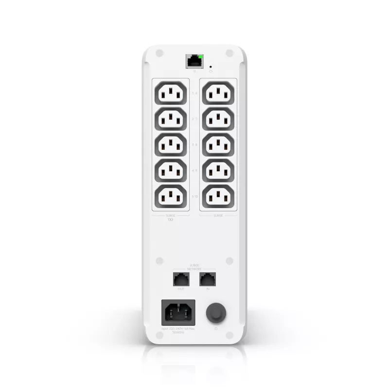 Ubiquiti UPS-TOWER-EU Unifi Managed 1 Kva Uninterruptible Power Supply With 10 Software Resettable Outlets
