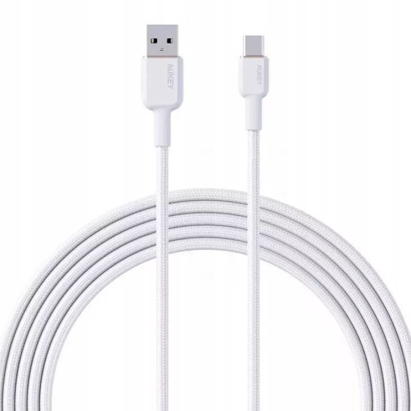 AUKEY CB-NAC1 White Nyl on cable USB C - USB A