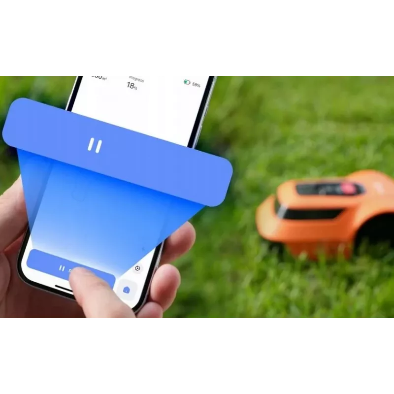 EZVIZ RM600 orange robotic lawn mower