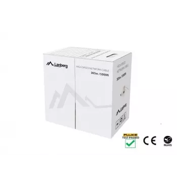 Lanberg LCU5-12CU-0305-Y networking cable Yellow 305 m Cat5e U/UTP (UTP)