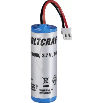 VOLTCRAFT 18500 Li-Ion Replacement Battery Type 18500, suitable for (Details) IR-Thermometer IR1000-50CAM, IR-1600 CAM 18500 (18500)