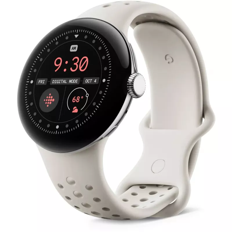 Google - Watch Strap for Smartwatch - Size S - porcelain - for Pixel Watch 3 (GA06133-WW)