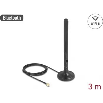 Omni-directional network antenna DELOCK 10039 RP-SMA male 3 dBi 5.15–5.85 GHz