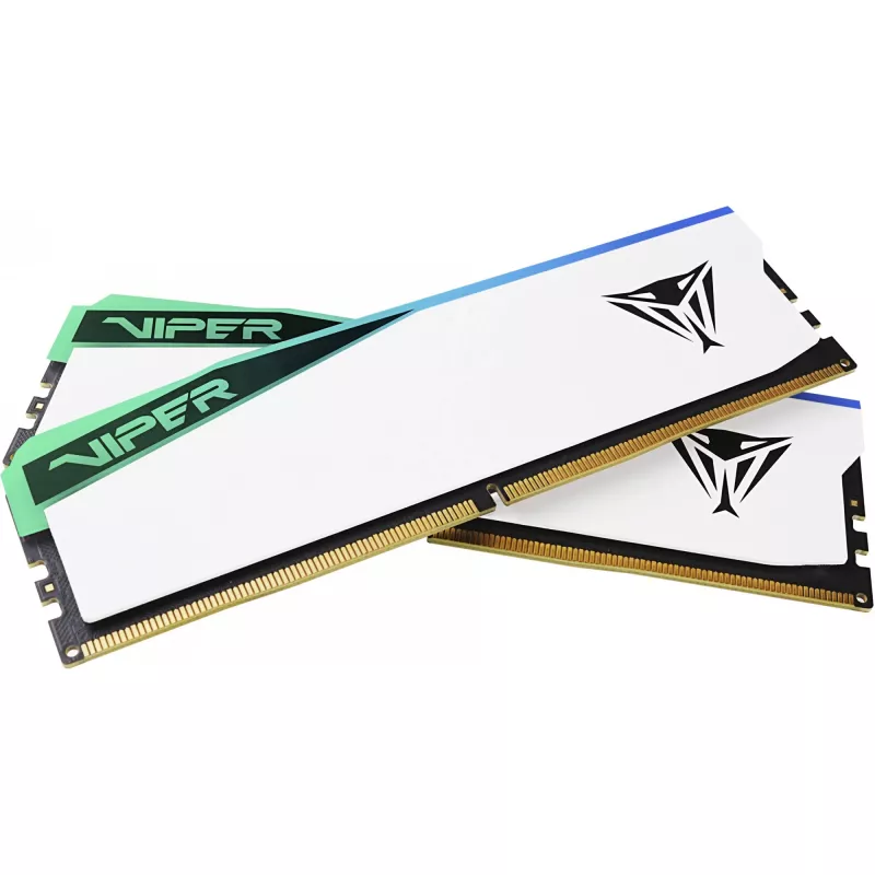 DIMM 48 GB DDR5-6000 (2x 24 GB) Dual-Kit, Memory White, PVER548G60C42KW, Viper Elite 5 RGB, INTEL XMP, AMD EXPO