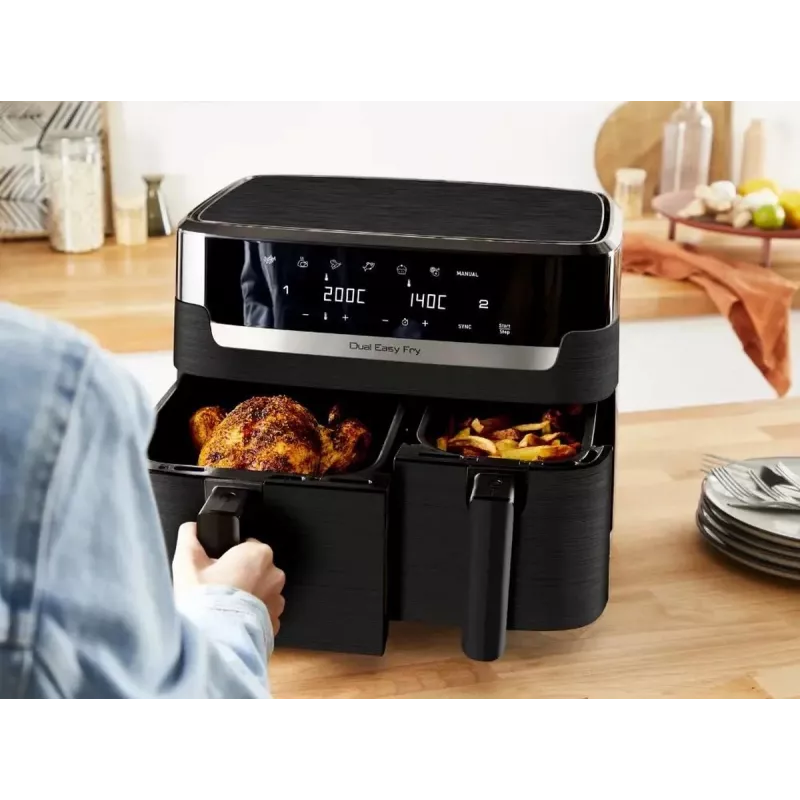 Tefal Easy Fry EY901N Double 8.3 L Stand-alone 2700 W Hot air fryer Black