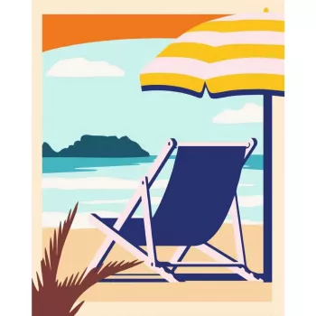 Painting kit Ravensburger CreArt – Relax at the Beach (23897) art set