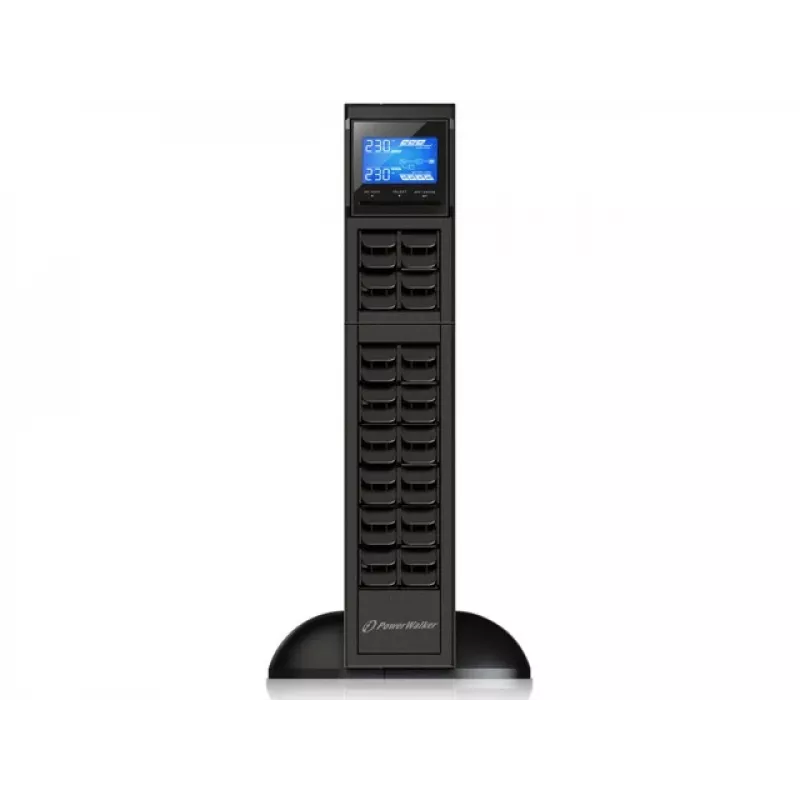 PowerWalker VFI 1000CRM LCD uninterruptible power supply (UPS) Double-conversion (Online) 1 kVA 800 W 3 AC outlet(s)