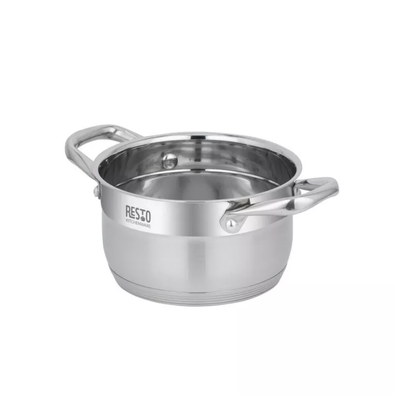 Round Stainless Steel Pot Resto Kitchenware Libra 1.9 L