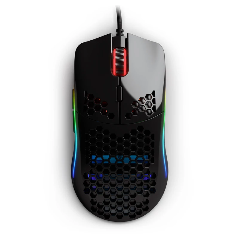 Glorious Model O (black, glossy) + Bungee (black) + Model O G-Skatez