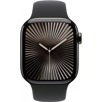 Apple Watch S10 Slate Titanium Sport Band Black - M/L GPS + Cellular 42mm MWXH3QF/A 2024