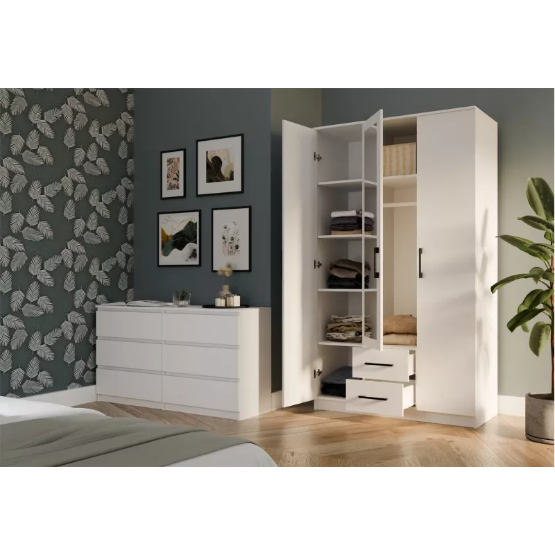 Wardrobe Topeshop ROMANA 120 BIEL