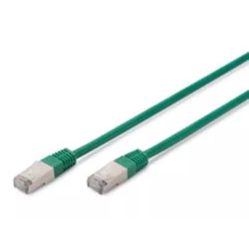 Network Cable Digitus CAT 5e SF/UTP RJ-45 0.5m Green