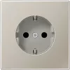 Outlet box JUNG ES 1520 Type F stainless steel - built-in socket enclosure