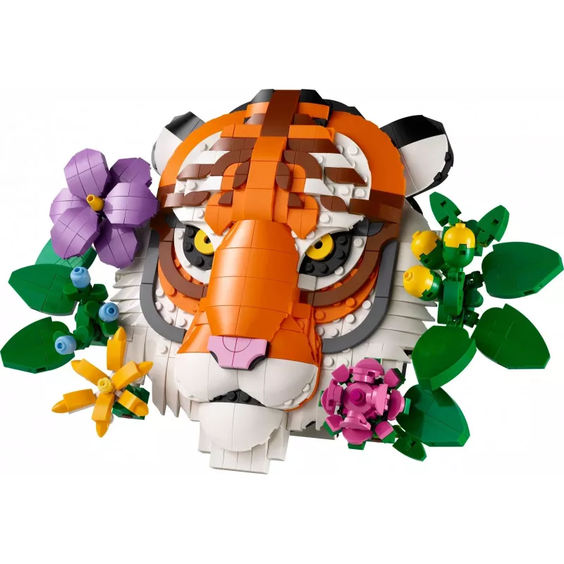 Construction toy LEGO Art Fauna Collection Tiger set 31217 - buildable tiger model
